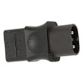 Miniatyrbillede 3 af 5: IEC320 C8 til IEC320 C9 Adapter C8 Han til C9 Hun Konverter Strømkonverteringsstik AC 250V 6A 1500W