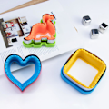 Miniatyrbilde 4 av 5: Sandwichkutterform Rustfritt stål Lett å bruke hjerteformet sandwichkutterforsegler for hjemmekjøkkenet