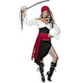 Miniatyrbilde 2 av 5: Piratdrakt Tilbehør Sett Retro Durag Langsvans Pirathatt Stor Sash Middelalderlig Renessanse Tema Cosplay Kle Opp For Halloweenfest