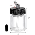 Miniatyrbillede 4 af 5: 10-pak glasburk airbrush-flasker kit, 22cc tomme airbrush-burker, transparent airbrush-farveopbevaringsburk med [DB]
