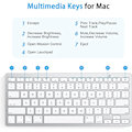 Miniatyrbild 5 av 5: Bluetooth-tangentbord för Mac, Kompakt trådlöst tangentbord kompatibelt