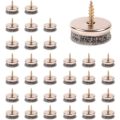 Miniatyrbillede 1 af 4: Møbeldupper i filt - 22 mm diameter filtpuder til møbelben. Gulvbeskyttere til 5 mm tykke stoleben.