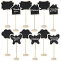 Tavel-etiketter Mini Tavlor Skyltar. 12-pack Små Tavlor