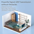 Miniatyrbilde 4 av 5: NFC Bluetooth-mottaker, Bluetooth 5.3 Aux-adapter for bil, trådløs lydmottaker for hjemme-stereo/