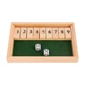Nummer Flip Kortspel Lära Leksak Portabla Samlingar Trä Drickspel