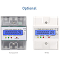 Miniatyrbild 2 av 4: Fas 4 Tråds Energimätare 220/380V 5-80A Strömförbrukning kWh Mätare DIN-skena Montering Digital Elektrisk Energimätare med Bakgrundsbelyst LCD-skärm - MSBD