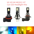 Pikkukuva 1 / 5: 2kpl LED-ajovalot, 1500LM 6000K Valkoinen 12V LED H1 H3 H4 H8/H11 H7 Auton ajovalot Virheenkestävä Canbus-muunnossetti Ei virheitä H8 H11