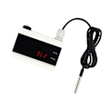 Miniatyrbild 4 av 5: WiFi-temperaturgivare Tuya termometerdetektor digital display hemapp smart life app-varning frysvattenlarm EU-kontakt
