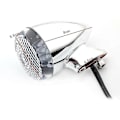 Miniatyrbillede 3 af 4: 4 stk LED-blinklys til motorcykel, krom og sort hus, 41 mm, med for- og baggaffelklemme