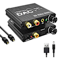 Miniatyrbilde 1 av 5: TS-192khz Digital til Analog Audio Konverter med Bass- og Volumjustering, digital Spdif/optisk/koaksial