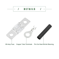 Miniatyrbillede 4 af 5: TS-Ans Sikringsholder Kit Til Dobbelt Batterisystem, Sikringsholder, Rørterminaler, Forskåret Krympeflex
