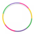 Pikkukuva 5 / 5: Taitettava Hula Hoop -rengas lapsille - irrotettava ja säädettävä, ihanteellinen tanssiin, urheiluun, uimiseen, lemmikkieläinten koulutukseen, painonpudotukseen ja kuntoiluun 2 kpl