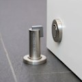 Miniatyrbilde 3 av 5: Magnetisk dørstopper i rustfritt stål-look, dørstopper med festemateriale for gulv og vegg