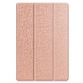 Miniatyrbild 2 av 5: TS-Trifold Fodral med Ställ för Samsung Galaxy Tab S8+ / Tab S8 Plus / Tab S7 FE / Tab S7+ - Roséguld
