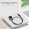 Pikkukuva 2 / 5: TS-3,5 mm uros - RJ9 4p4c naaras -adapterimuunnin jatkojohto puhelimelle High Adapter Cab