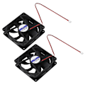 Miniatyrbilde 1 av 5: TS-2 stk 92mm X92mm X 25mm DC 12v 2pin 65.01cfm Datakabinett CPU Kjøler Vifte