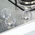 Miniatyrbilde 1 av 4: 6 stk Klare Komfyr-Knapp Sikkerhetsdeksler Barnebeskyttelse Varmresistente Barnesikre Låser for Ovn Komfyr Gasskomfyr