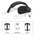 Miniatyrbillede 4 af 5: Udskiftningshovedbøjle til Meta Quest 3 VR-tilbehør Justerbar reducerer hovedtrykket for Meta Quest 3-rem