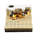 Miniatyrbilde 3 av 5: TS-Block Notisblokk Med Kalenderkube Slott Led 3d Notisblokk Klistrelapper Scrapbook Jule Bursdagsgave