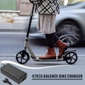 Miniatyrbilde 4 av 5: 42V 2A Batterilader DC5.5x2.5 Hurtiglading Universell for 36V Litiumbatteri 100-240V EU-kontakt