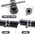 Miniatyrbillede 3 af 5: TS-1:5 Modelbil Aluminiumlegering 4.0mm 5.5mm 24mm 25mm Sekskantet Muffe Adapter Adskillelse Og Samling