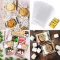 Miniatyrbillede 4 af 5: 200 stk klare cellofanposer, 10x15cm klare cellofanposer Metallslipser Godteposer OPP-poser Chokolade Godteposer Plastposer