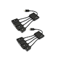 Pikkukuva 1 / 5: TS-2kpl 4 Porttia -usb Otg Hub Jakaja-adapteri Android-tietokoneelle Pc-virran lataukseen
