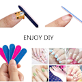 Miniatyrbild 3 av 5: Mini Nagelfilar, 100-pack 2 tum Engångs Dubbelsidig Smärgel