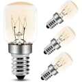 Miniatyrbillede 1 af 4: TS-Ampoule Ovn 25W 300 Grader E14 T25 Glødepære 2700K Varm Hvid Dæmpbar Pygmæpærer Til Ovn, Mikroovn, Saltlampe, 4 stk.