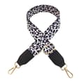 Skulderrem med leopardprint, 5 cm bred