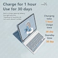 Miniatyrbillede 5 af 5: Tastaturcover til iPad 9,7 tommer 2017 2018 5. 6. generation Sort{HH}