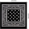 Miniatyrbilde 2 av 5: 3-pakning multifunksjonelle bandanaer Paisley-mønster Cowboy pannebånd skjerf unisex hodeplagg