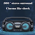 Miniatyrbild 2 av 5: Bluetooth-högtalare Bärbar Kraftfull Subwoofer Utomhushögtalare Boombox
