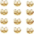 14K Guld Öronstift Gula Öronlås JKG