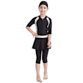 Miniatyrbild 1 av 3: Perfekta flickor Barn Muslimska Badkläder Islamiska Badkläder Mild Hud Burkini Badkläder Strandkläder - Perfet rosa 9-10 år