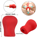 Miniatyrbilde 3 av 5: 10 stk Pennegrep for barn Ergonomiske pennegrep silikon, tilfeldig farge