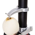 Miniatyrbillede 2 af 4: KKWLELEL Elektrisk kartoffelskræller [2 ekstra blade] - Automatisk roterende frugt- og grøntsagsskærer, sort