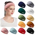 12-pack Damhårband Elastiska Hårband Träning Löpning Turban