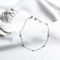 925 Sterling Silver Anklet Multilayer Anklets för kvinnor S