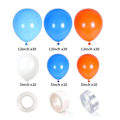 Miniatyrbilde 4 av 5: TS-93 stk Premium Latex Blå, Oransje og Hvit Party Ballongsett for Bursdager