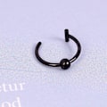 Miniatyrbillede 3 af 4: Falsk piercing i rustfrit stål - 8 mm - Sort