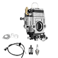 Pikkukuva 2 / 4: Moottoripyörän kaasutin 15mm 2-tahti kaasutin 43cc 47cc 49cc 50cc 52cc skootterille ATV Dirtille