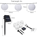 Miniatyrbillede 4 af 4: Solar LED Lanterne Lys Kæde, Ip65 Vandtæt 2