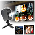 Miniatyrbilde 1 av 5: Jul- og Halloween-hologram-projektor Vindu-projektor LED