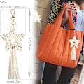 Miniatyrbillede 2 af 5: Nøglering Håndlavet Boho Tassel Taske Charm Nøglering Bilnøglering til Kvinder