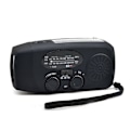 Miniatyrbilde 2 av 4: TS-Nødradio med dynamo og solcelle – sveiveradio med lommelykt, nødsignal og USB-lading