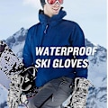 Miniatyrbild 5 av 5: Vattentäta skidhandskar för män och kvinnor, varma vinterhandskar för snowboardåkning