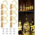 Miniatyrbild 1 av 5: LED Flaskpropp 8-pack 20 LED Korklampor med