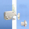Miniatyrbilde 4 av 4: TS- (Sett med 4) Automatisk trykksystem med fjærbelastning Push-In Touch Lock Mini Tip Latch Sikkerhetslås for møbeldører og skapdører