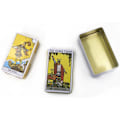 Miniatyrbild 4 av 4: The Rider Tarot med burk, Tarotkort, förgylld kant, med pappersguide, Party Astrologikort
